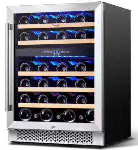 STAINLESS FRAME GLASS DOOR WINE CENTER